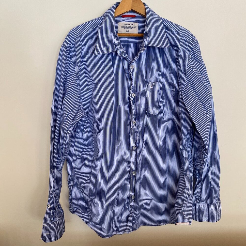 Men's American Eagle Outfitters Long Sleeve Button Down Dress Shirt